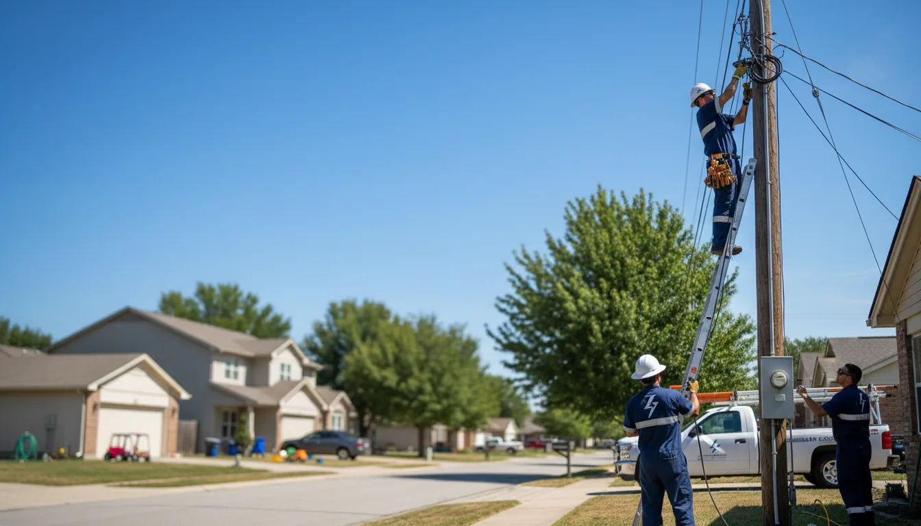 Residential electrician providing installation services in Winston, OR